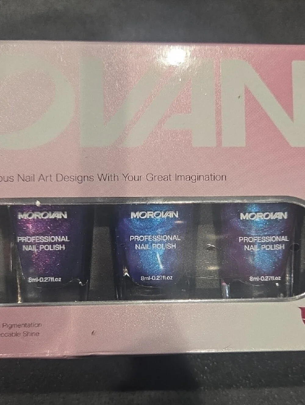 Chameleon Nail Polish Set: 6 Color Holographic Ombre Quick Dry